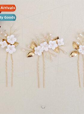 soft ceramic flower hairpin set aesthetic ancient hanbok hea