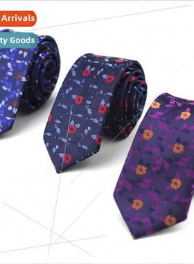 Men Wedding Groom Wedding Korean 6CM Narrow Tie Blue Violet