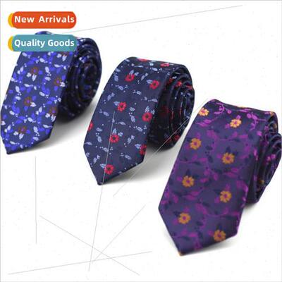 Men Wedding Groom Wedding Korean 6CM Narrow Tie Blue Violet