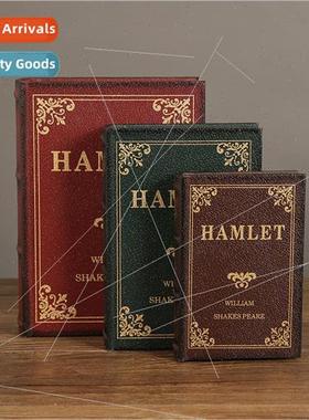 Vintage fake book organizer ornaments Hamlet simulation book