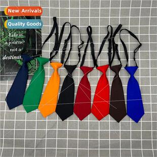 Children ties ammonia cotton matte candy color small tie ins