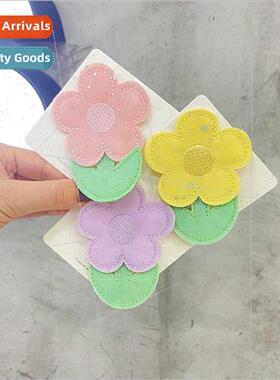 Cute flowers hair clips girl heart back head broken hair cli