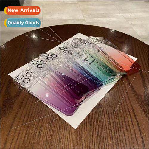 Solid Color Gradient IPhone14/13ProMax Full Cover Lens Apple