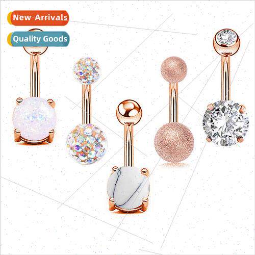 New short stainless steel australoph simple navel nails zirc