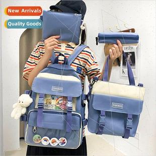 bag female purpose canvas fou multi shoulder tide ins Korean