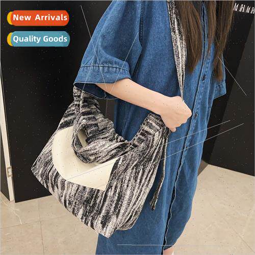 Canvas bag new class ins Mori system hundred stripes large c