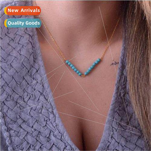 Europe Fashion Women Blue Phantom Hundreds lockbone chain mp