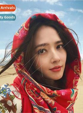 Chinese ethnic scarf fall winter new cashew flower cashmere