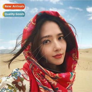 fall winter new Chinese flower scarf cashew cashmere ethnic