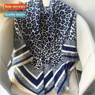 Korean fashion wild Leopard cashmere female imation scarf