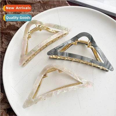 Premium sense acetic acid triangle shark clip female spring