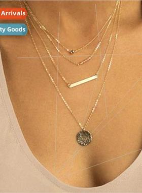 Europe Fashion mple Stacking Women Necklace Multi-Layer One
