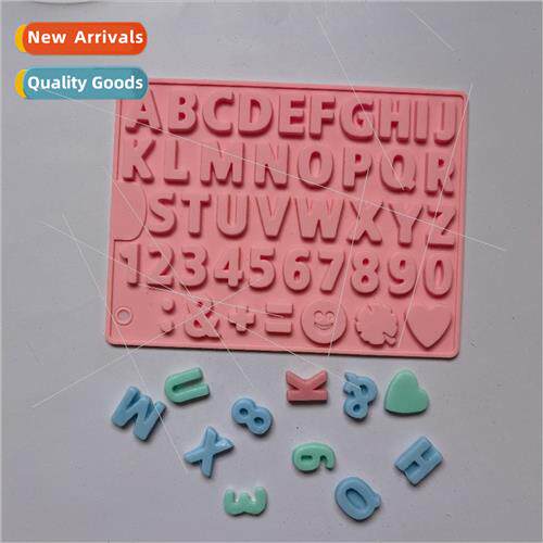 licone single letter chocolate DIY cake Ice cube cookie past