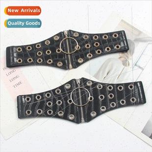 waist belt female Europe eye elastic air deco willow