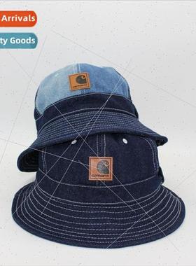 Colorblocked Denim Dome Hexagonal Adjustable WindproRope Fis