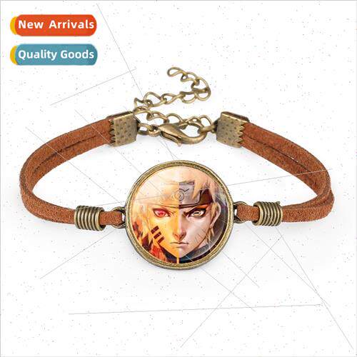 Japans anime Naruto  velvet rope bracelet three hook jade re
