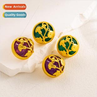 hollow carved alloy Europe flowers antique resin S92 fashion