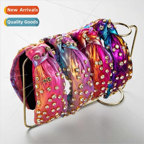 Hair bands Europe colorful hair bands women retro full diamo