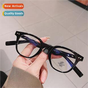 glasses myopia retro blue can frame light small Anti female