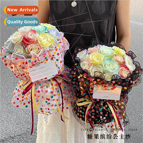 Summer candy color colorful princess yarn flowers embroidery