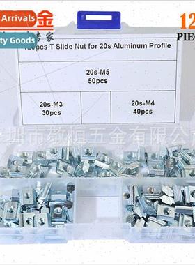 120pcs M3 M4 M5 20 EU Slider Nuts适用Aluminum Profiles T-Sha