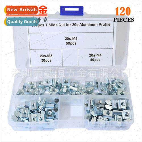 120pcs M3 M4 M5 20 EU Slider Nuts适用Aluminum Profiles T-Sha