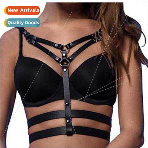 Europe punk couple bondage belt back belt nightclub sexy jew