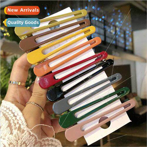 simple top clip solid color hair clips a word duckbill clip