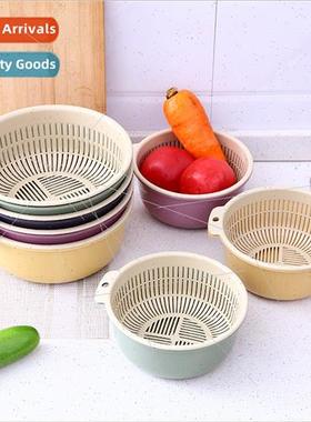 Kchen double frus vegetables plastic color clashing draining