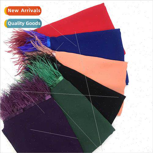 New chiffon feather ladies scarf fashion head wrap