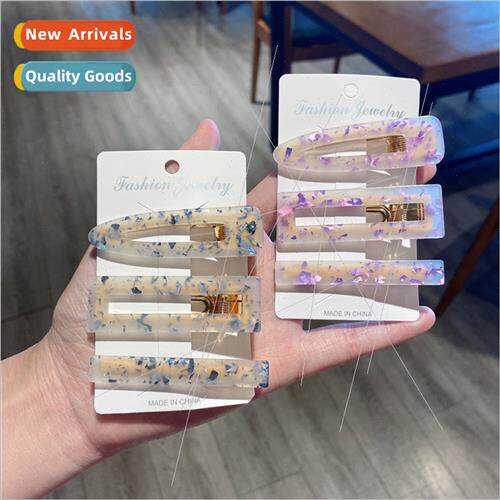 A word hairpin candy color bangs clip Japan headdress girl s
