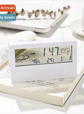 Europe simple clock weather humidy mute digal children alarm