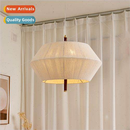 Wabi-sabi retro hand-woven fabric bedroom chandelier Japanes