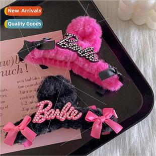 hair clips letters plush shark hottie bow cool Barbie sweet