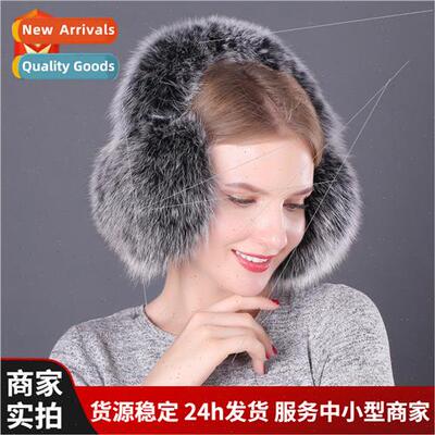 Whole fox hair earmuffs new winter women fur earmuffs ear mu