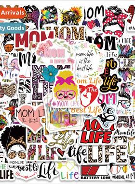 50 new Mom fe cartoon stickers luggage laptop guitar skatebo