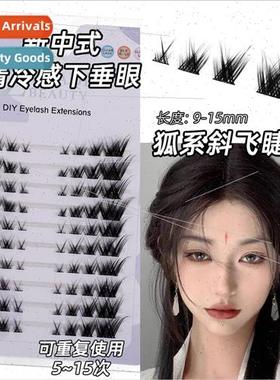 Fox False Eyelashes Slant Fly Cat Ears False Eyelashes 10 Ro