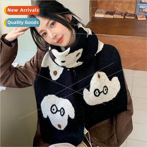Korean  small scarf women fall winter soft knted neck scarf