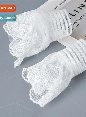 Matching sweater jacket sweatshirt cuffs Korea Hundreds deco