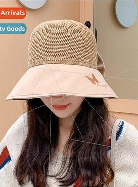 New bow fisherman hat summer outdoor sunscreen Korean embroi