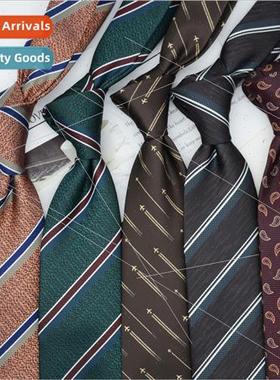 Men mal Korean business England retro striped 8CM hand-typed