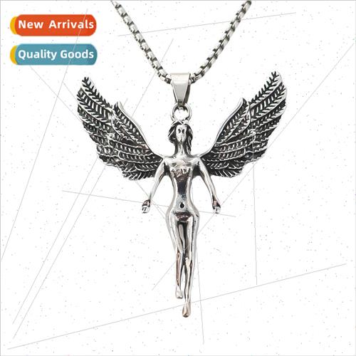 Bully Vintage Thai Silver Angel Necklace适用Boys Pendant Sty
