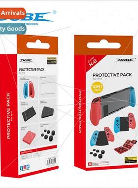 Swch Console 12-in-1 Set TPU Left/Right Rubber Case + Crysta