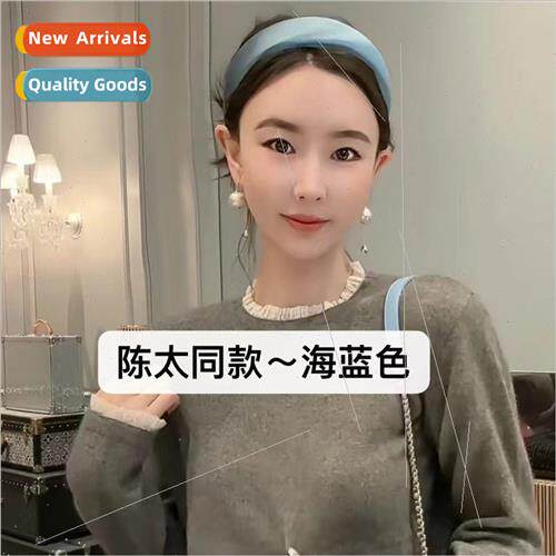New ~ ins fresh cream ice cream wide sponge hairpin headband