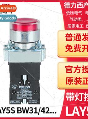 Metal Push Button wh ght LAY5S-BW33 BW34 BW35 DC24V AC220V G