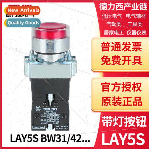 Metal Push Button wh ght LAY5S-BW33 BW34 BW35 DC24V AC220V G