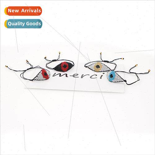 Model Fashion Bohemian Ethnic MGB Rice Beads Handmade Knitte