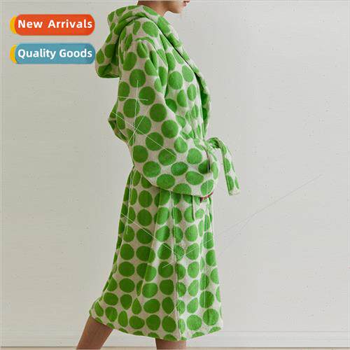 Bright colors new retro polka dots colorful hooded cotton co