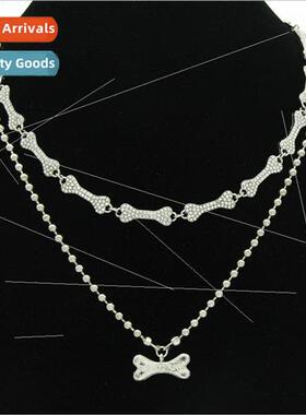 Europe ins wind creative full diamond bone splicing collarbo