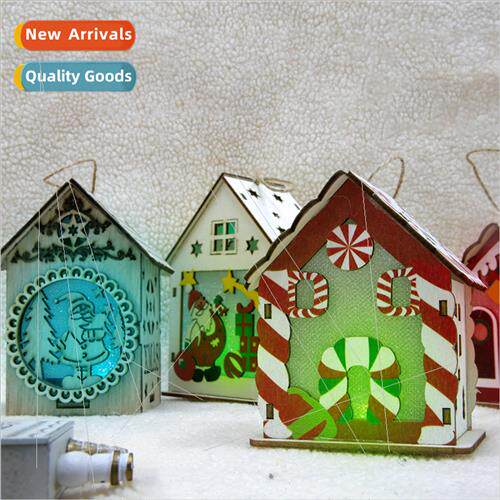 New Christmas decorations luminous cabin LED lights creative